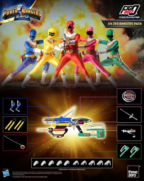 Power Rangers Zeo FigZero Zeo Rangers 1/6 Scale Figure 5-Pack Gallery Image 10