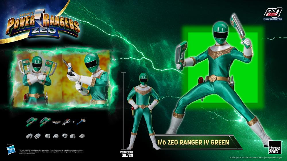 Power Rangers Zeo FigZero Zeo Ranger IV Green 1/6 Scale Figure Gallery Image 13