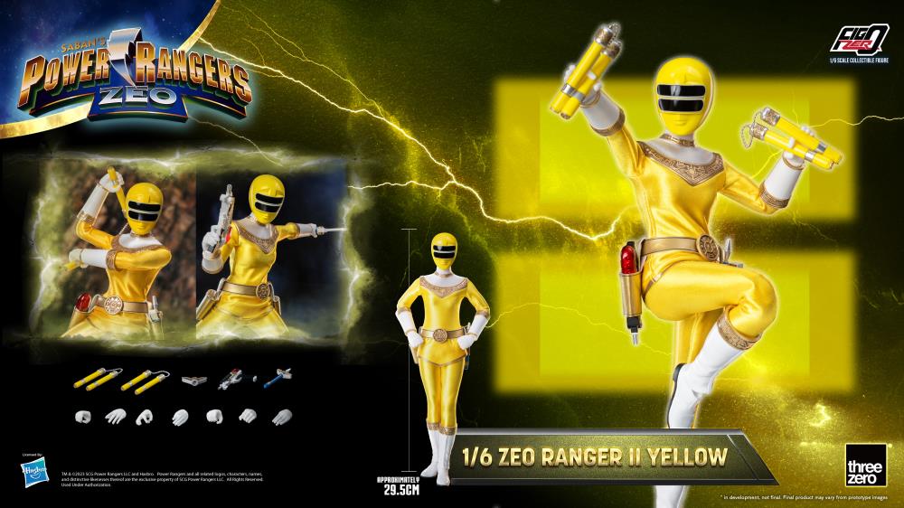Power Rangers Zeo FigZero Zeo Ranger II Yellow 1/6 Scale Figure Gallery Image 12