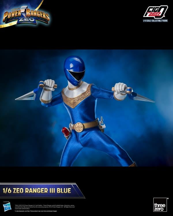 Power Rangers Zeo FigZero Zeo Ranger III Blue 1/6 Scale Figure Gallery Image 5