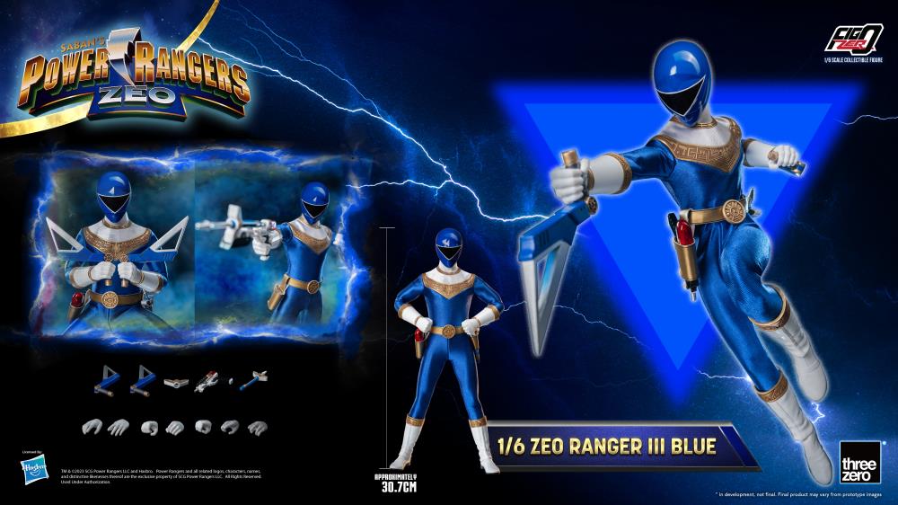 Power Rangers Zeo FigZero Zeo Ranger III Blue 1/6 Scale Figure Gallery Image 11