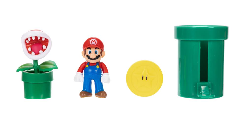 World of Nintendo 2.5" Super Mario World Soda Jungle Diorama Set Gallery Image 3