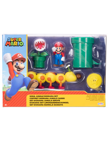 World of Nintendo 2.5" Super Mario World Soda Jungle Diorama Set Gallery Image 2