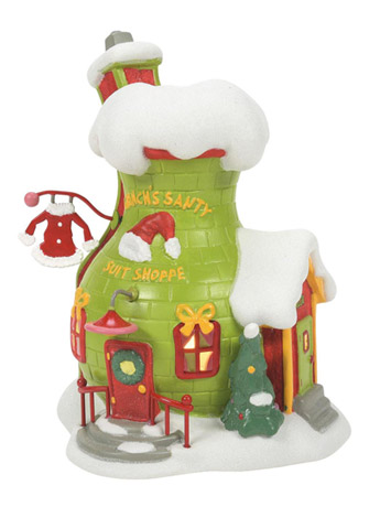 The Grinch Village Grinch's Santy Suit Shoppe Figurine Gallery Image 2