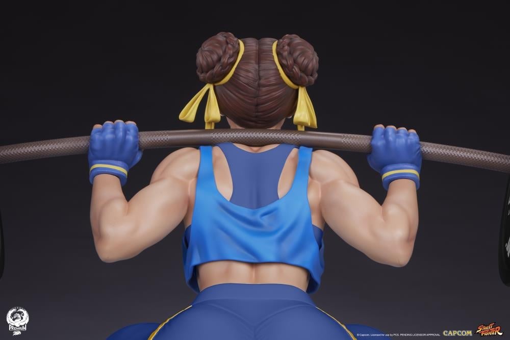 Street Fighter Premier Series Chun-Li (Powerlifting Alpha Ver.) 1/4 Scale Statue Gallery Image 12
