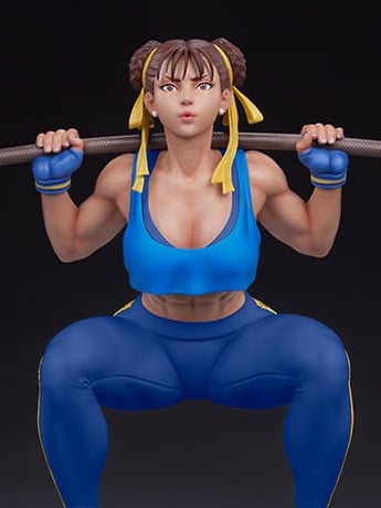 Street Fighter Premier Series Chun-Li (Powerlifting Alpha Ver.) 1/4 Scale Statue Gallery Image 2