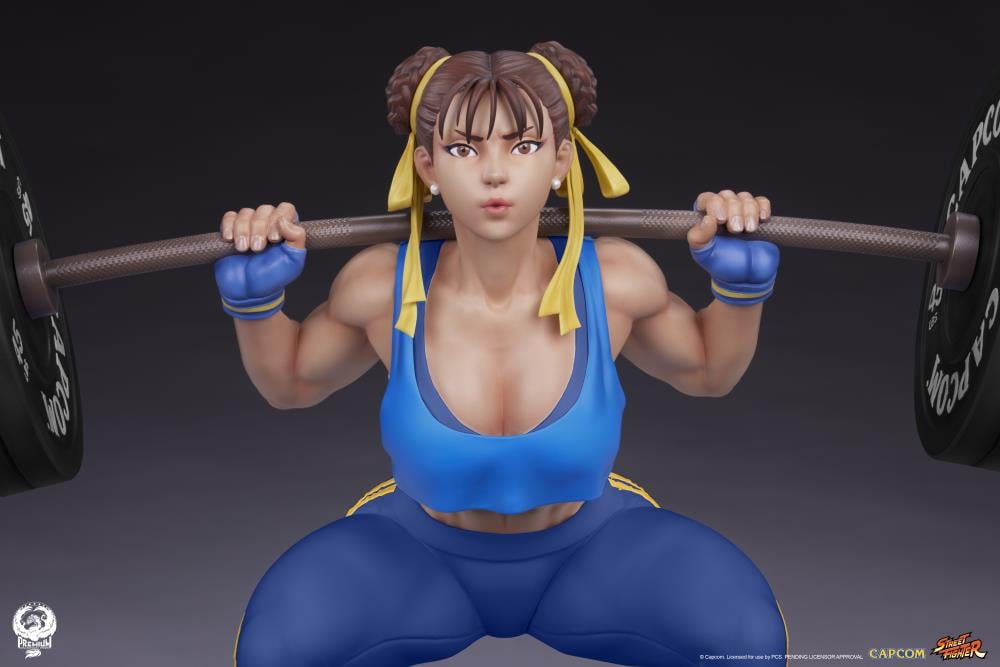 Street Fighter Premier Series Chun-Li (Powerlifting Alpha Ver.) 1/4 Scale Statue Gallery Image 11