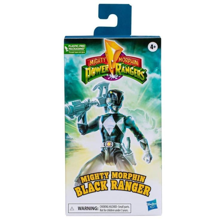 Bandai Tamashii Nations – S.H. Figuarts – Action Figure Mighty Morphin Black Ranger – Con Armi E Parti Intercambiabili