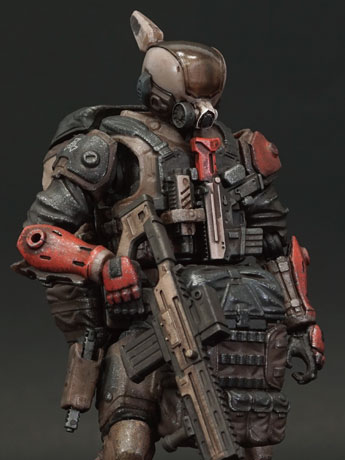 Acid Rain FAV-A109 Red Crow Paratrooper Action Figure Gallery Image 2