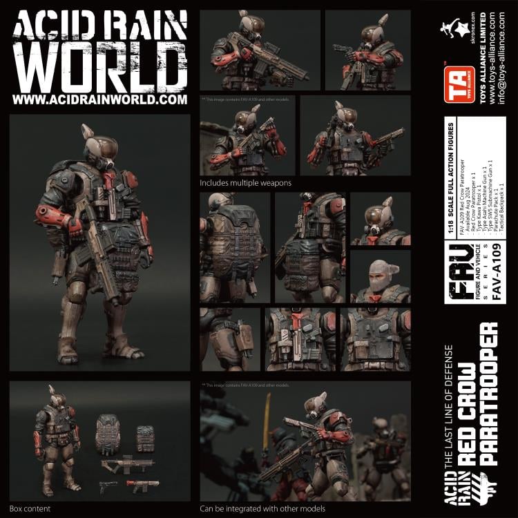 Acid Rain FAV-A109 Red Crow Paratrooper Action Figure Gallery Image 15
