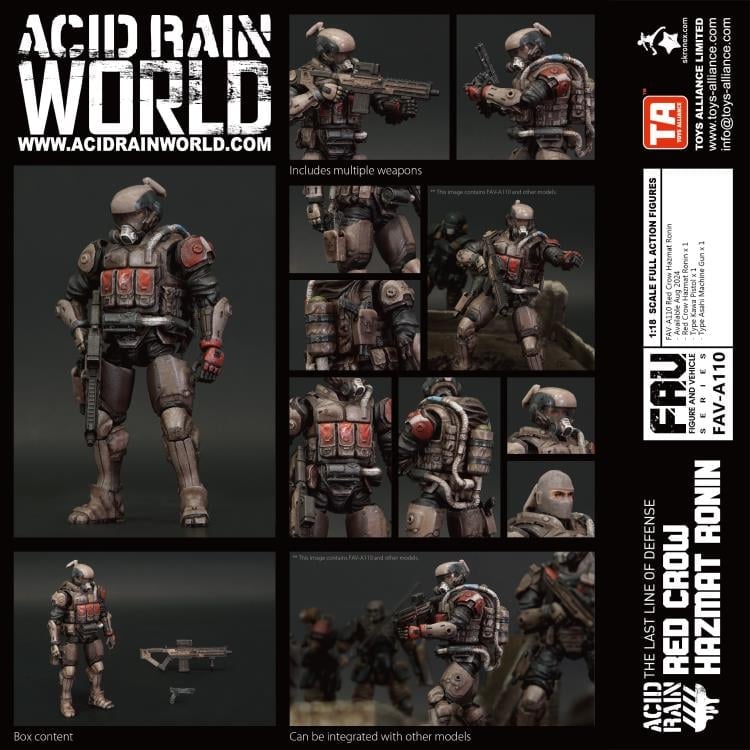 Acid Rain FAV-A110 Red Crow Hazmat Ronin Action Figure