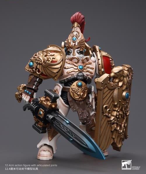 Warhammer 40K Adeptus Custodes Solar Watch Custodian Guard with Sentinel Blade and Praesidium Shield 1/18 Scale Action Figure Gallery Image 5