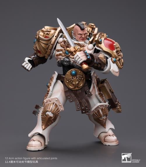 Warhammer 40K Adeptus Custodes Solar Watch Custodian Guard with Sentinel Blade and Praesidium Shield 1/18 Scale Action Figure Gallery Image 8