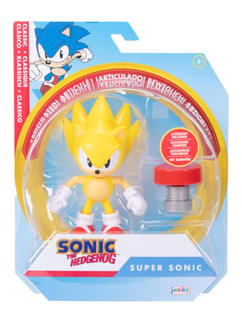 Sonic The Hedgehog 4" Classic Super Sonic with Red Spring Gallery Image 2