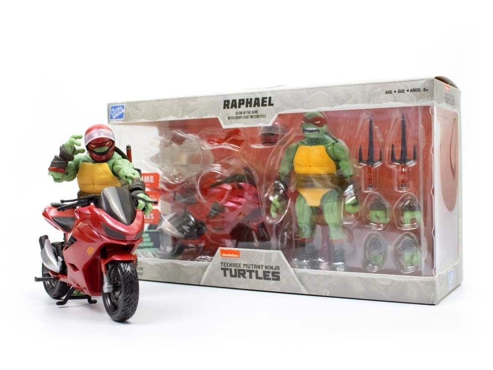 Teenage Mutant Ninja Turtles BST AXN Raphael (IDW) and Sport Bike (Metallic Candy Coat) Set Gallery Image 24