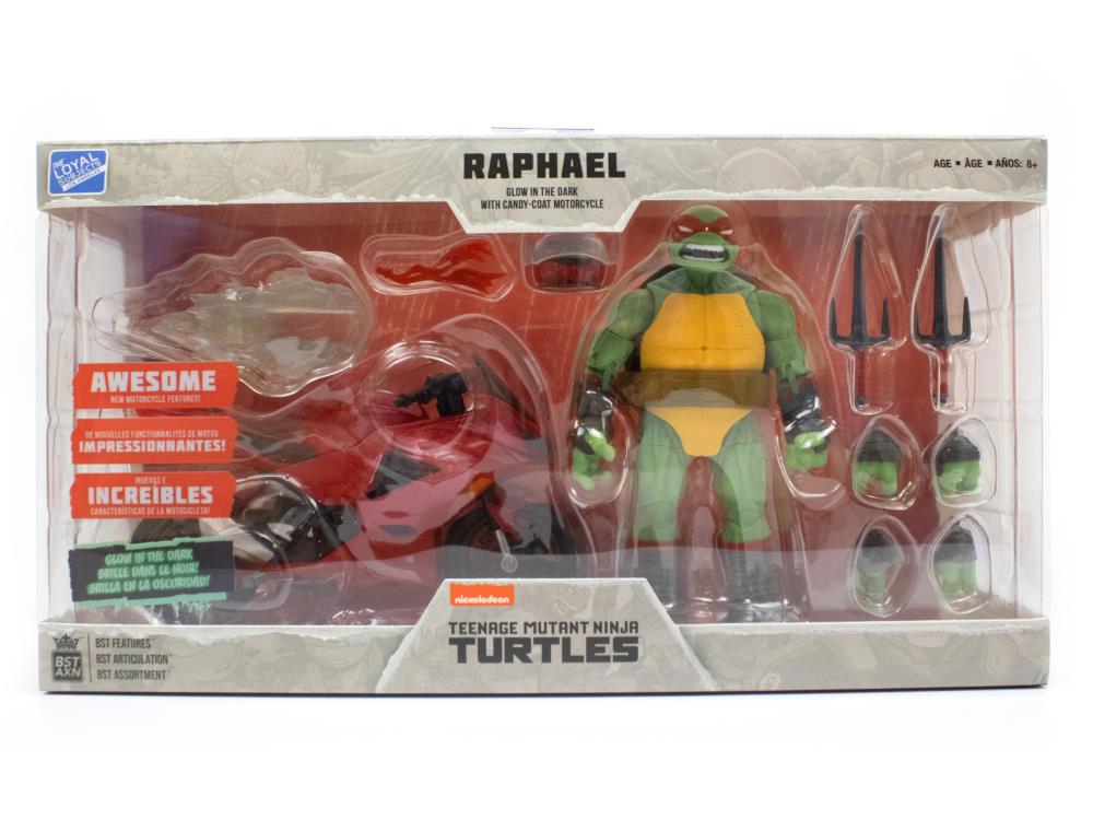 Teenage Mutant Ninja Turtles BST AXN Raphael (IDW) and Sport Bike (Metallic Candy Coat) Set Gallery Image 25
