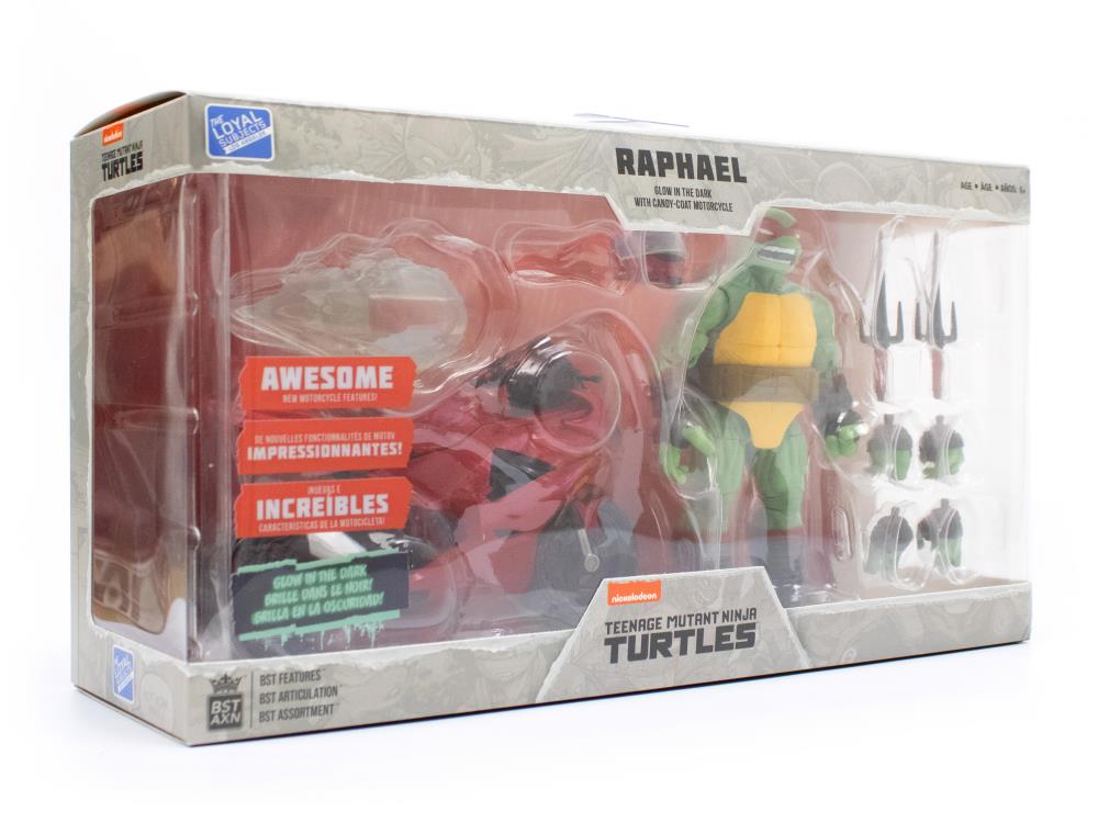 Teenage Mutant Ninja Turtles BST AXN Raphael (IDW) and Sport Bike (Metallic Candy Coat) Set Gallery Image 27
