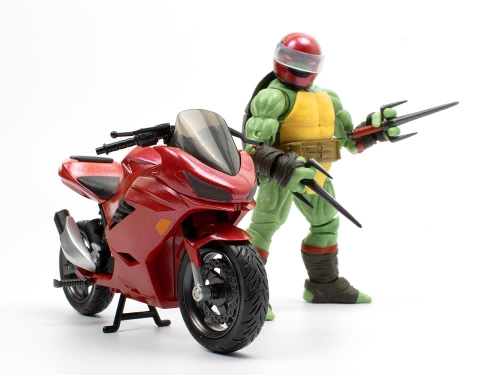 Teenage Mutant Ninja Turtles BST AXN Raphael (IDW) and Sport Bike