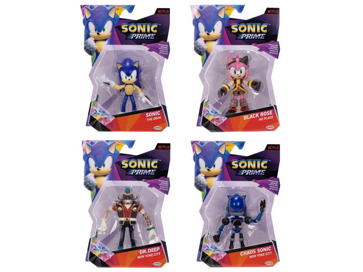 Sonic Prime 5" Wave 3 Set of 4 Figures Gallery Image 1
