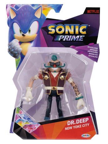 Sonic Prime 5" Dr. Deep (New Yoke City) Figure Gallery Image 2