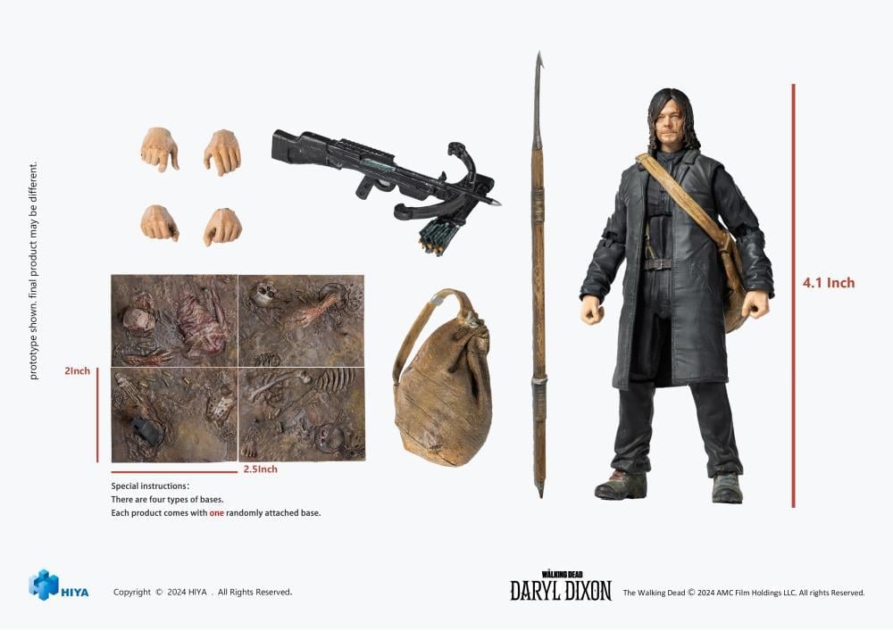 The Walking Dead Daryl Dixon 1/18 Scale PX Previews Exclusive Action Figure Gallery Image 12