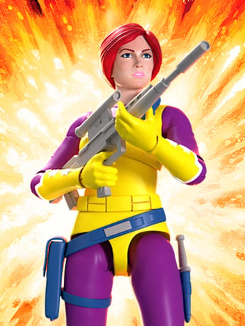 G.I. Joe ULTIMATES! Scarlett (DIC Purple) Action Figure Gallery Image 2