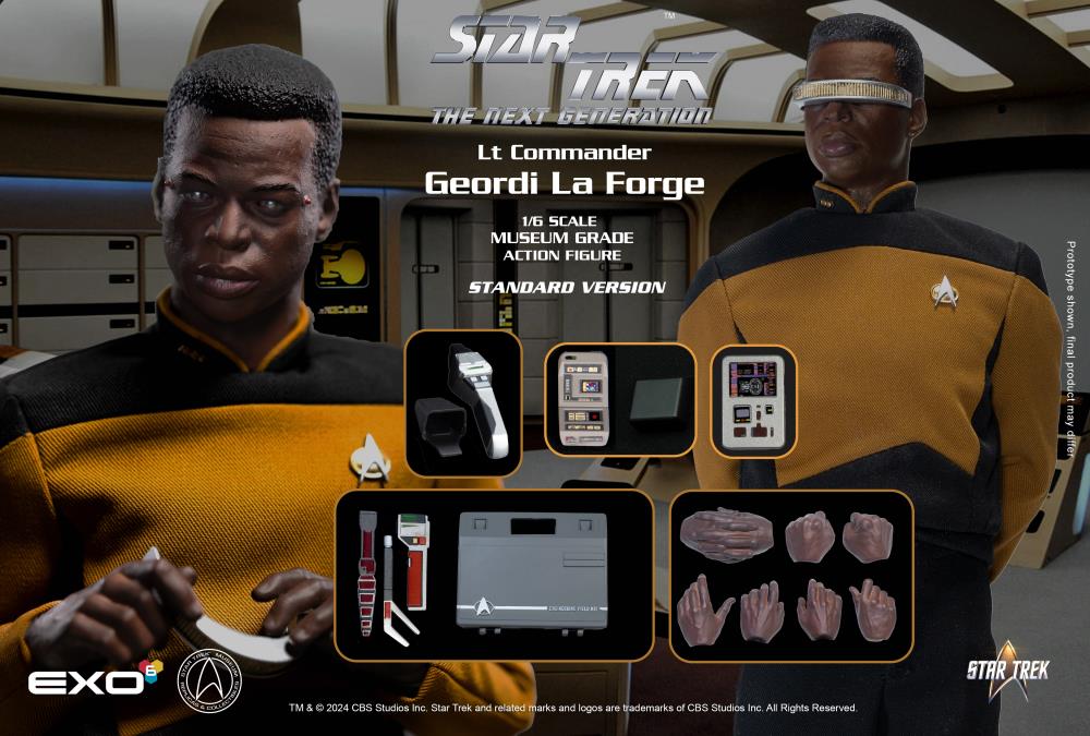 Star Trek: The Next Generation Geordi La Forge (Standard Ver.) 1/6 Scale Figure Gallery Image 14