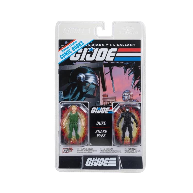 G.I. Joe Page Punchers Duke and Snake Eyes 3" Figure Two-Pack with Comic Gallery Image 8