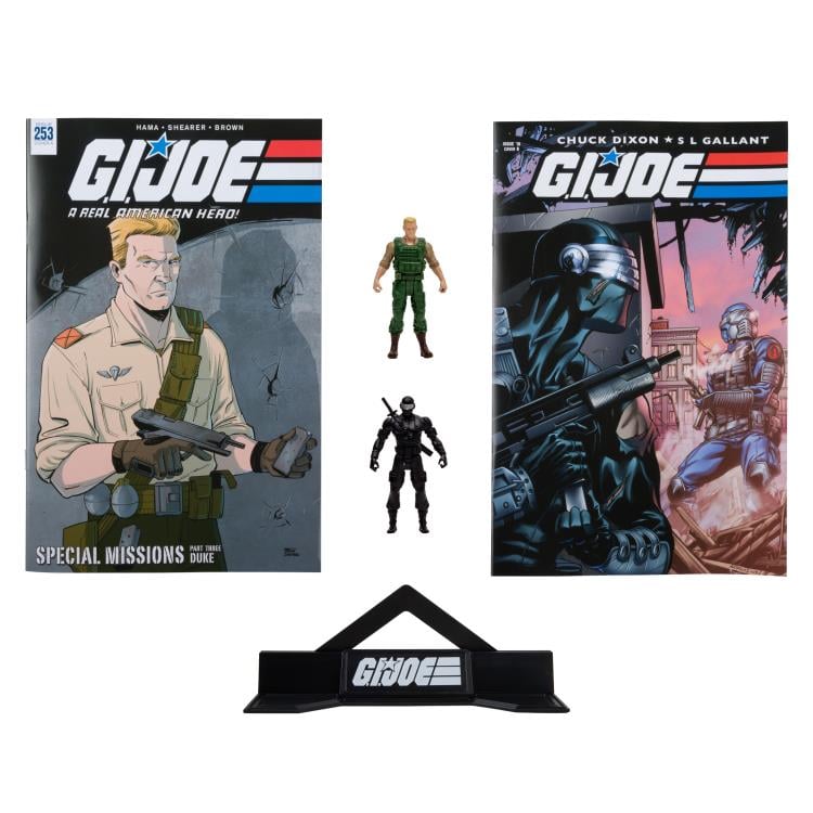 G.I. Joe Page Punchers Duke and Snake Eyes 3" Figure Two-Pack with Comic Gallery Image 7