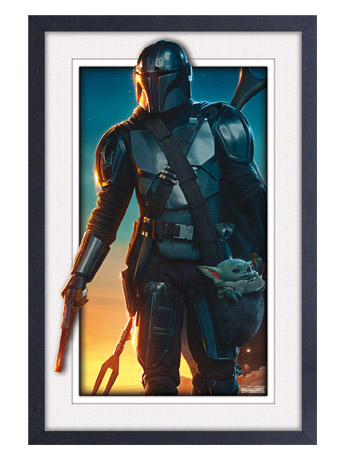The Mandalorian Sunrise Framed Art Print Gallery Image 2