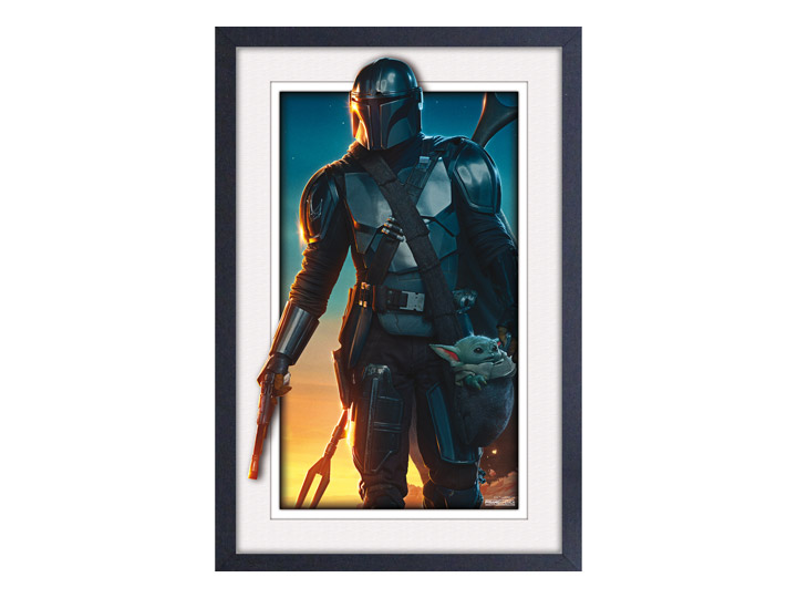 The Mandalorian Sunrise Framed Art Print Gallery Image 1