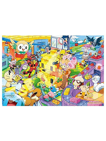 Pokemon Building Pikachu Blocks Together 1000-Piece Puzzle Gallery Image 2