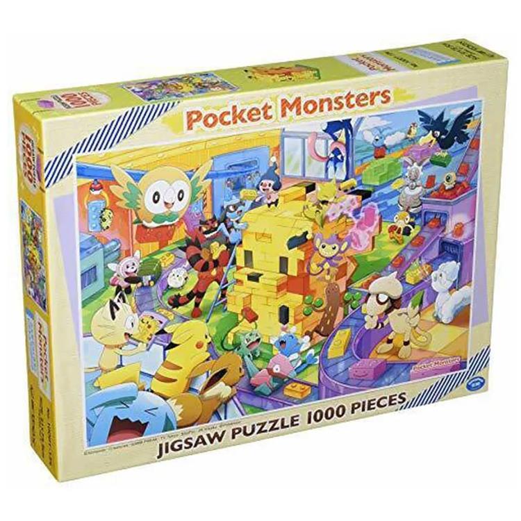 Pokemon Building Pikachu Blocks Together 1000-Piece Puzzle Gallery Image 3