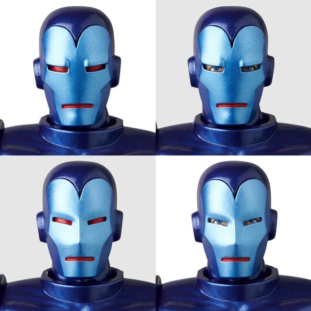 MAFEX Blue Stealth Iron man | Iron Man Stealth Armor Figure