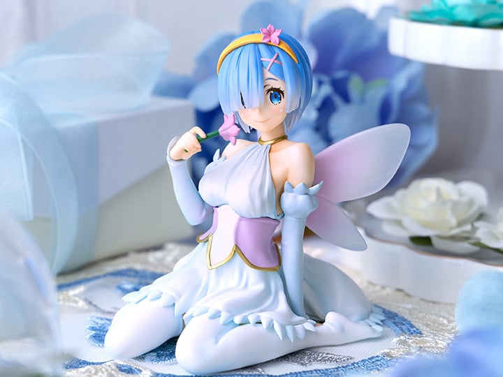 Re:Zero Starting Life in Another World Rem (Flower Fairy Ver.) Noodle Stopper Figure Gallery Image 1