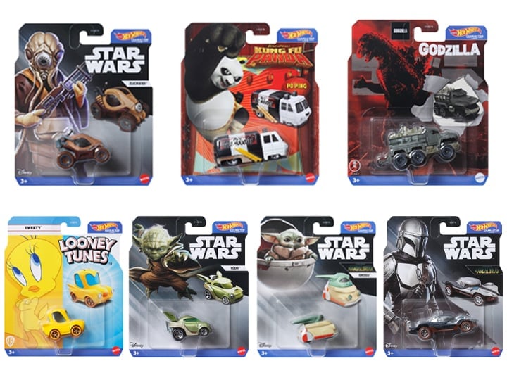 Hot Wheels Blockbuster Character Cars (2024 Best of Mix 2 Ver.) Case of 8 Vehicles Gallery Image 1