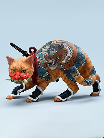 Japanese Relief Tattoo Cat (A1) 1/4 Scale Figure Gallery Image 2
