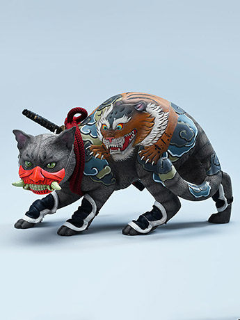 Japanese Relief Tattoo Cat (A2) 1/4 Scale Figure Gallery Image 2