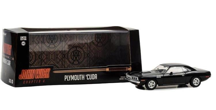 John Wick: Chapter 4 1971 Plymouth 'Cuda 1/43 Scale Model Gallery Image 3