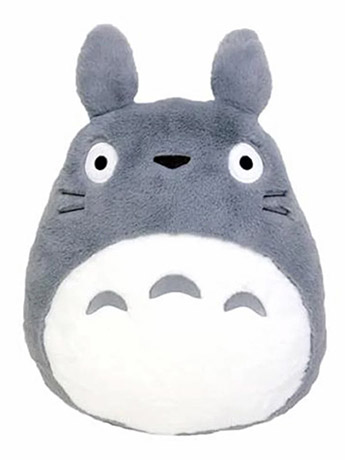 My Neighbor Totoro Nakayoshi Gray Big Totoro Flat Plush Gallery Image 2