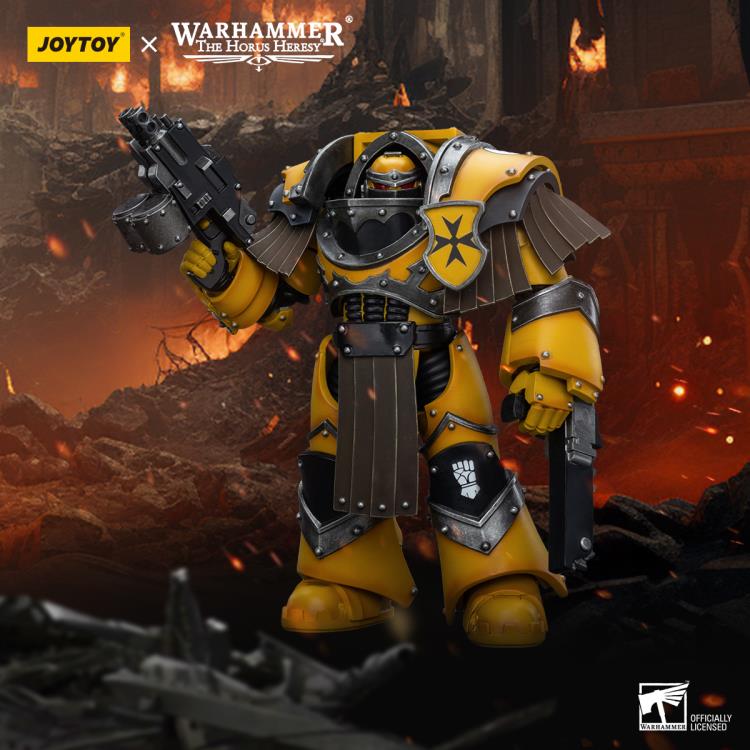 Warhammer: The Horus Heresy Imperial Fists Legion Cataphractii Terminator Squad Legion Cataphractii with Chainfist 1/18 Scale Action Figure Gallery Image 3