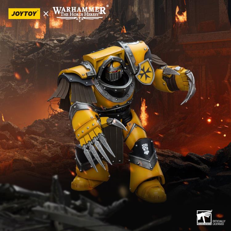 Warhammer: The Horus Heresy Imperial Fists Legion Cataphractii Terminator Squad Legion Cataphractii with Lightning Claws 1/18 Scale Action Figure Gallery Image 3
