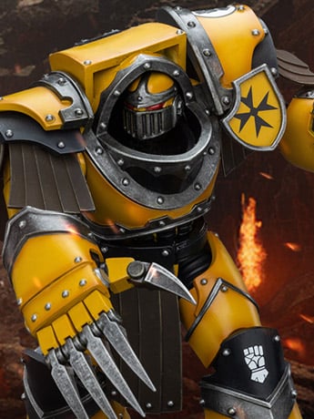 JoyToy Warhammer 40K: Imperial Fists Legion Cataphractii Terminator Squad Legion Cataphractii con Chainfist Figura a escala 1:18