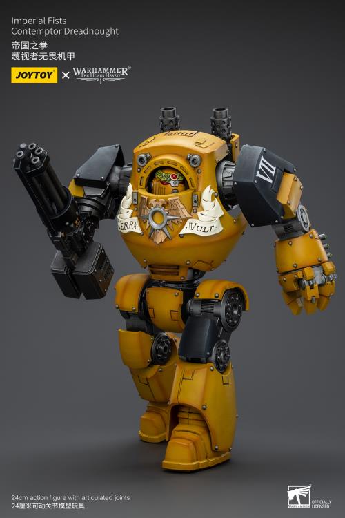 Warhammer: The Horus Heresy Imperial Fists Contemptor Dreadnought with Kheres Assault Cannon 1/18 Scale Action Figure Gallery Image 7