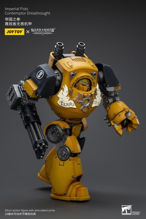 Warhammer: The Horus Heresy Imperial Fists Contemptor Dreadnought with Kheres Assault Cannon 1/18 Scale Action Figure Gallery Image 10