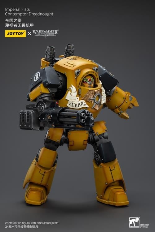 Warhammer: The Horus Heresy Imperial Fists Contemptor Dreadnought with Kheres Assault Cannon 1/18 Scale Action Figure Gallery Image 9
