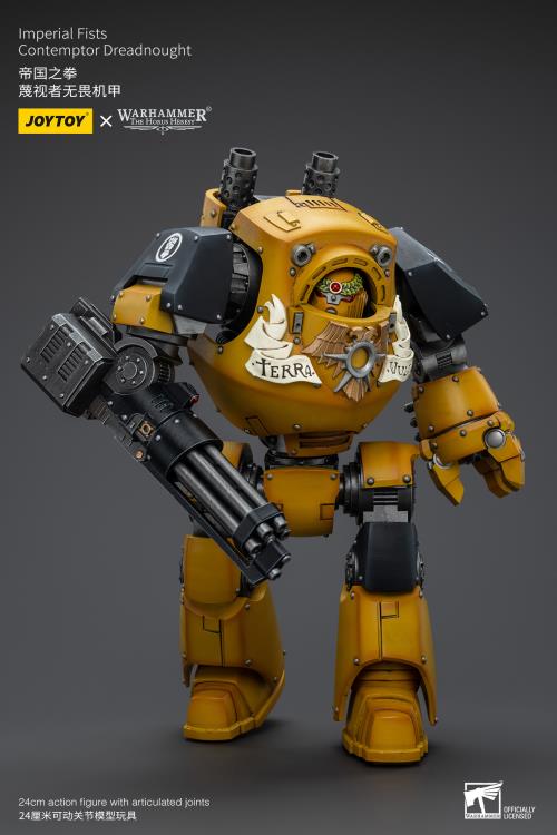 Warhammer: The Horus Heresy Imperial Fists Contemptor Dreadnought with Kheres Assault Cannon 1/18 Scale Action Figure Gallery Image 8