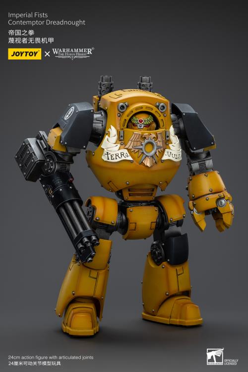 Warhammer: The Horus Heresy Imperial Fists Contemptor Dreadnought with Kheres Assault Cannon 1/18 Scale Action Figure Gallery Image 6