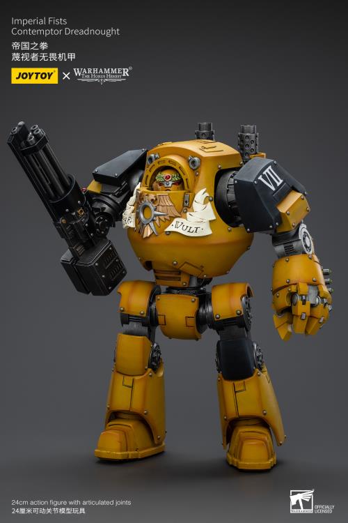 Warhammer: The Horus Heresy Imperial Fists Contemptor Dreadnought with Kheres Assault Cannon 1/18 Scale Action Figure Gallery Image 5