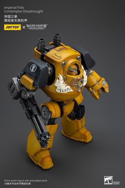Warhammer: The Horus Heresy Imperial Fists Contemptor Dreadnought with Kheres Assault Cannon 1/18 Scale Action Figure Gallery Image 12